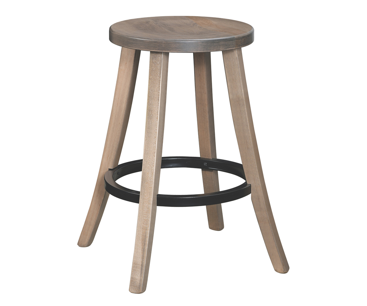 Turnstone 24" Stationary Bar Stool With Metal Ring 1 Turnstone 24" Stationary Bar Stool With Metal Ring