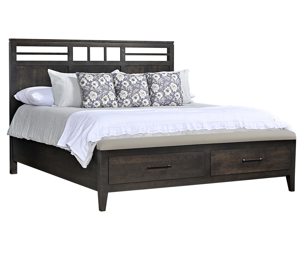 Oslo Panel Bed With Footboard Storage And Bench 1 Oslo Panel Bed With Footboard Storage And Bench