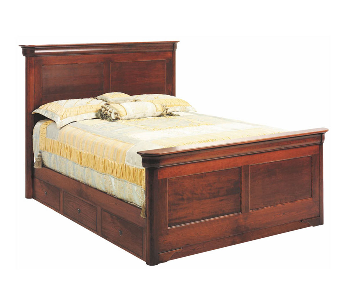 Versailles Panel Bed With Drawer Units 1 Versailles Panel Bed With Drawer Units