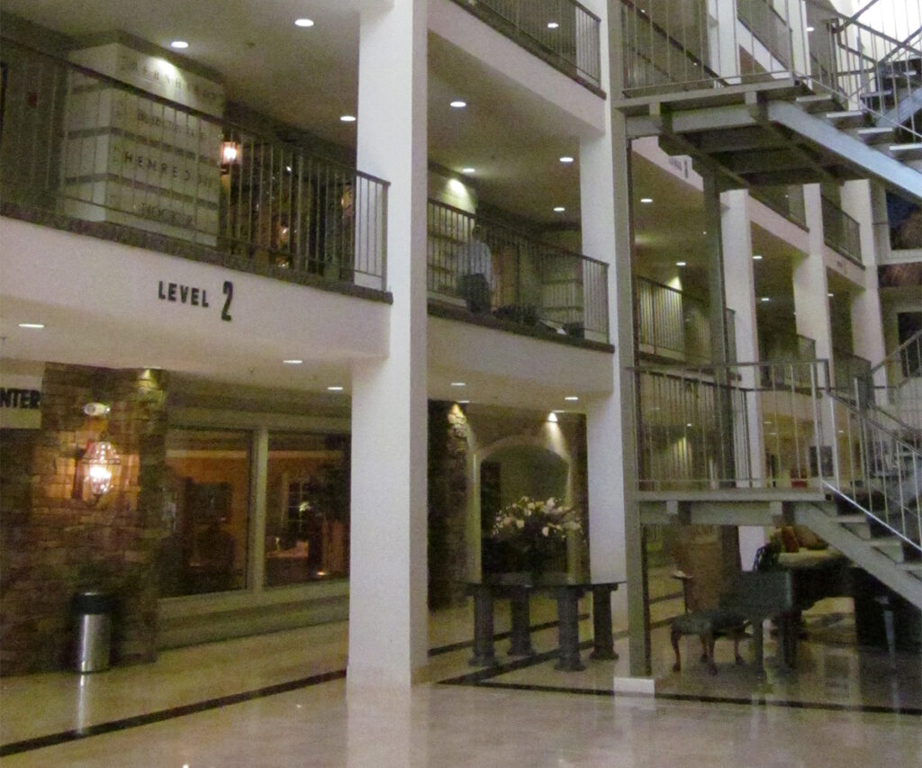 Guide to Buying Furniture at Hickory Furniture Mart: Insider Tips 2 Hickory Furniture Mart atrium with Level 2 balconies and stairway.