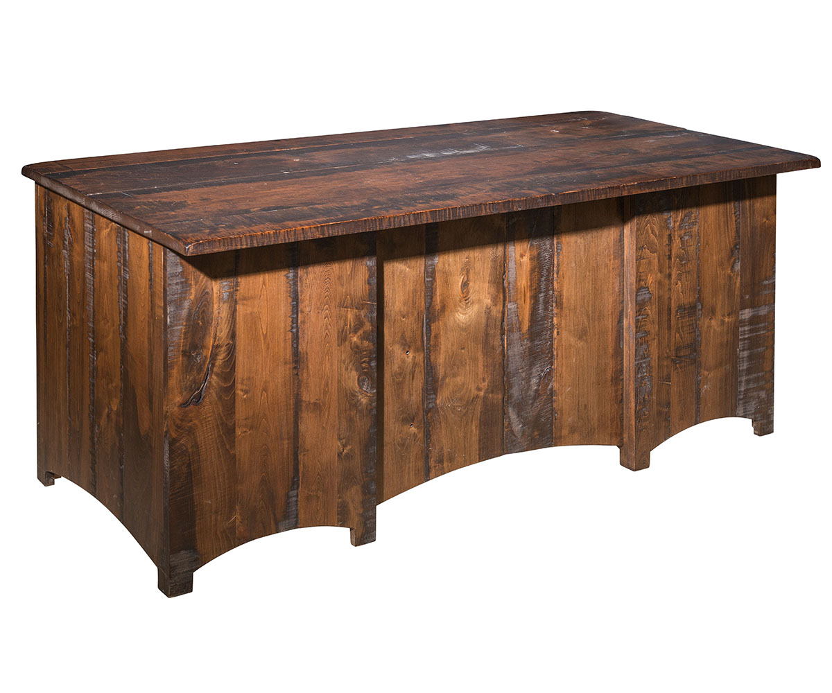 Barn Floor Double Pedestal Desk 2 Barn Floor Double Pedestal Desk - Image 2