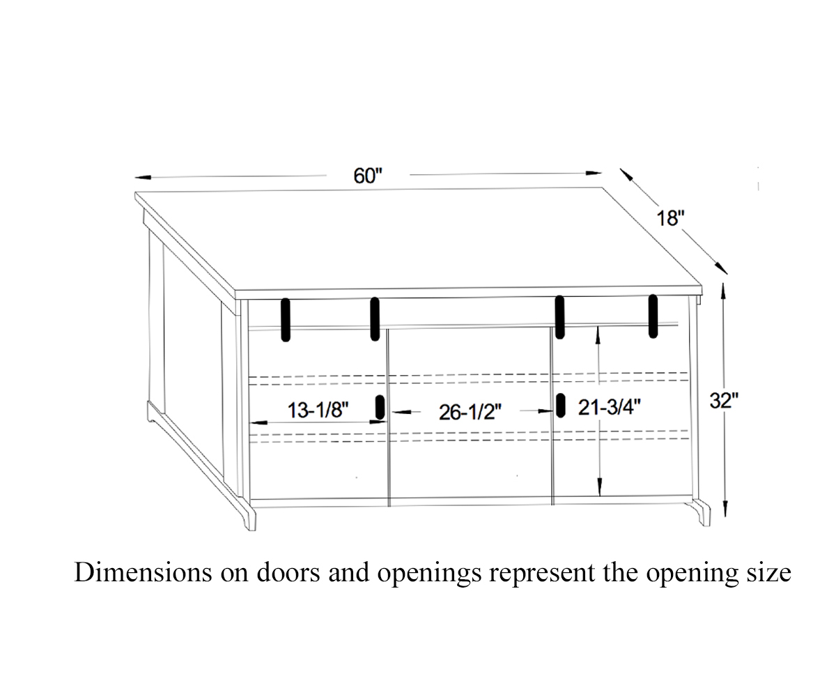 Ole Barn TV Stand With Feet 4 Ole Barn TV Stand With Feet - Image 4