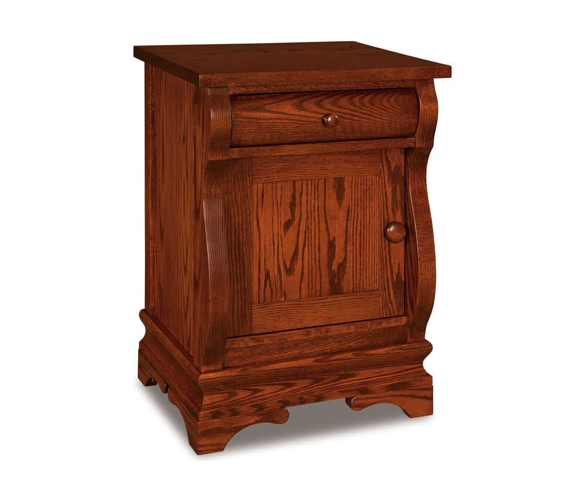 Chippewa Sleigh 1 Drawer 1 Door Nightstand - 20½"W 1 Chippewa Sleigh 1 Drawer 1 Door Nightstand - 20½"W