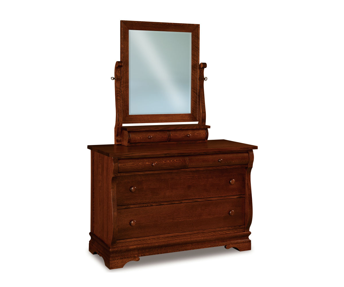Chippewa Sleigh 4 Drawer Dresser - 49"W 1 Chippewa Sleigh 4 Drawer Dresser - 49"W