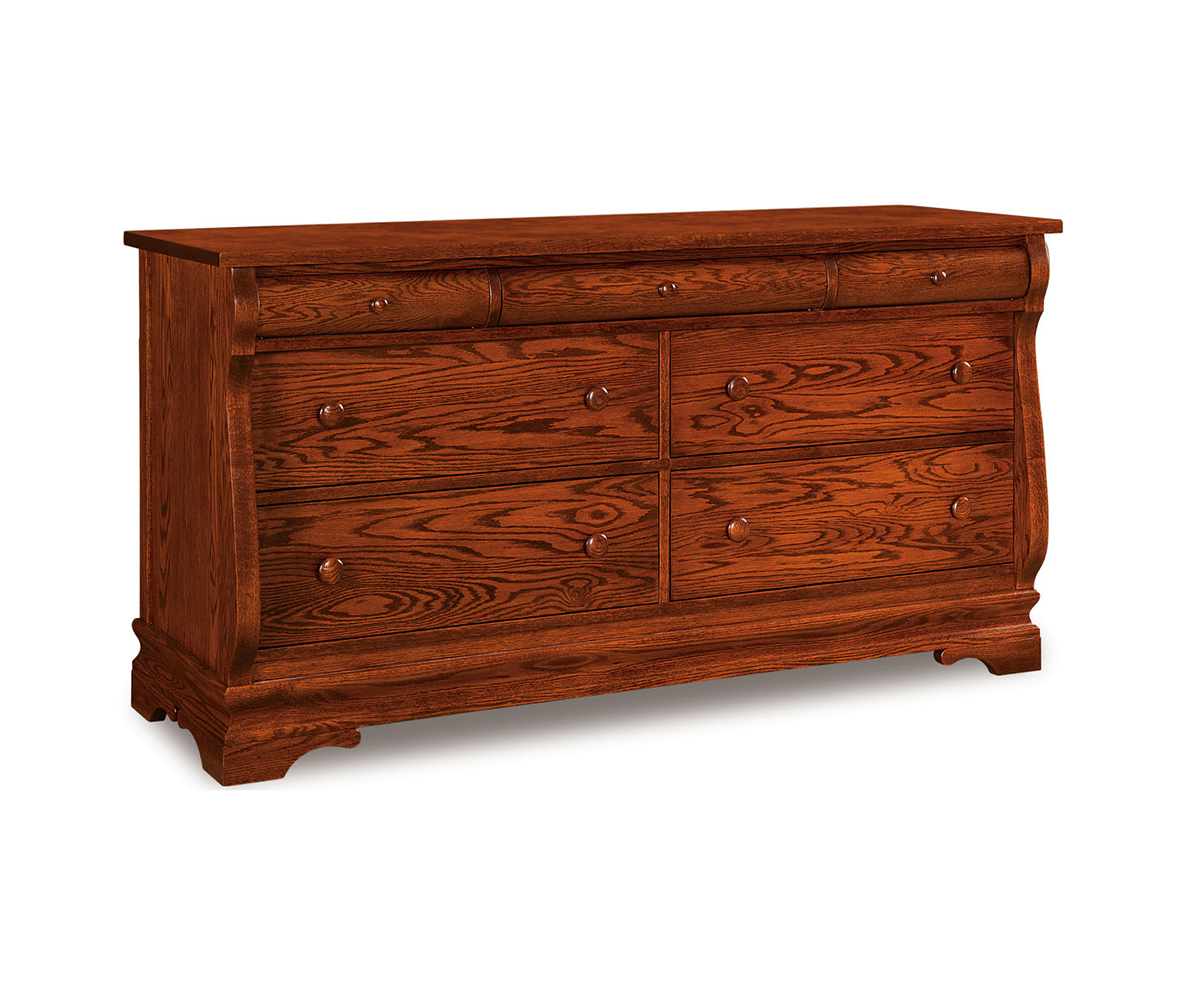 Chippewa Sleigh 7 Drawer Dresser - 65"W 1 Chippewa Sleigh 7 Drawer Dresser - 65"W