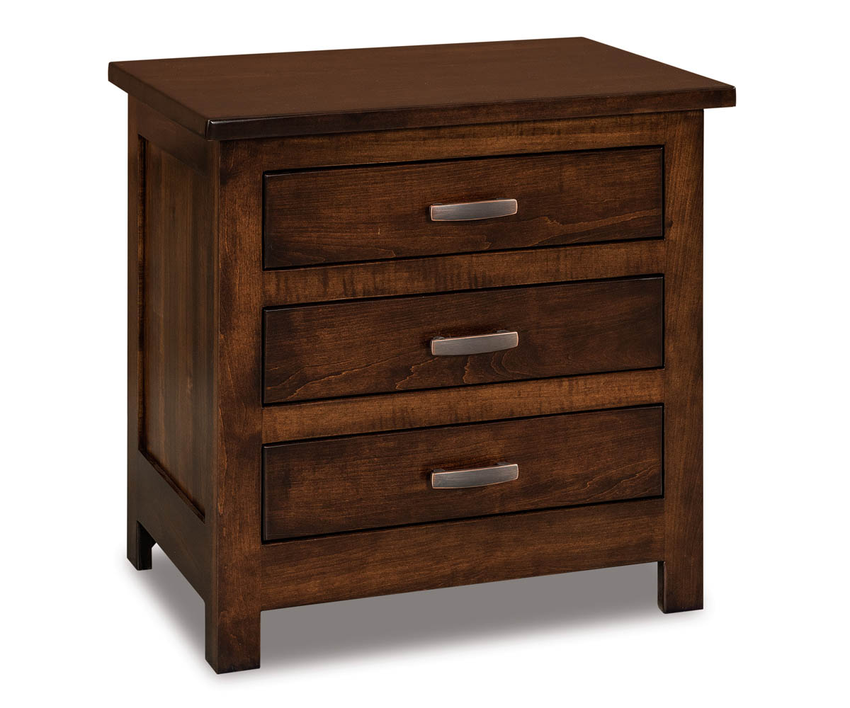 Flush Mission 3 Drawer Nightstand 1 Flush Mission 3 Drawer Nightstand