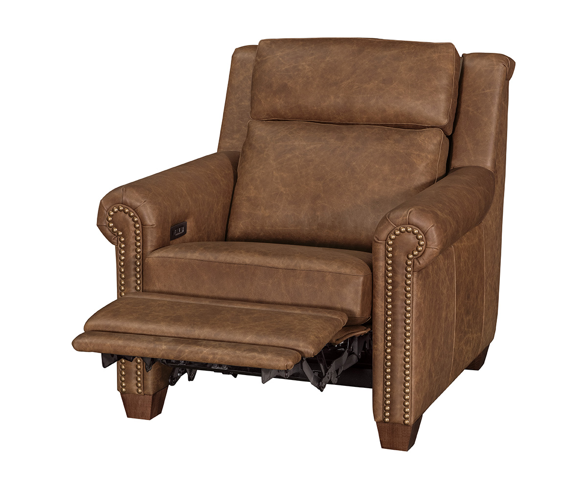 Remington Chair Recliner with Tilt Headrest - Rolled Arm 2 Remington Chair Recliner with Tilt Headrest - Rolled Arm - Image 2