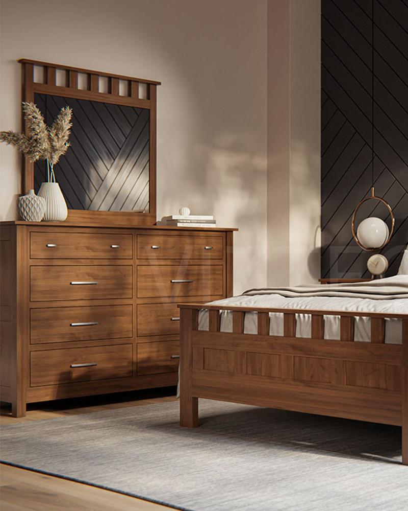 Uptown Collection Room Setting BM FC 42000 Almond Dresser Portrait cropped