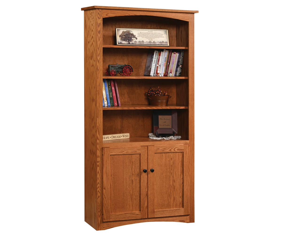 Shaker Bookcase With Doors 2 Shaker Bookcase With Doors - Image 2