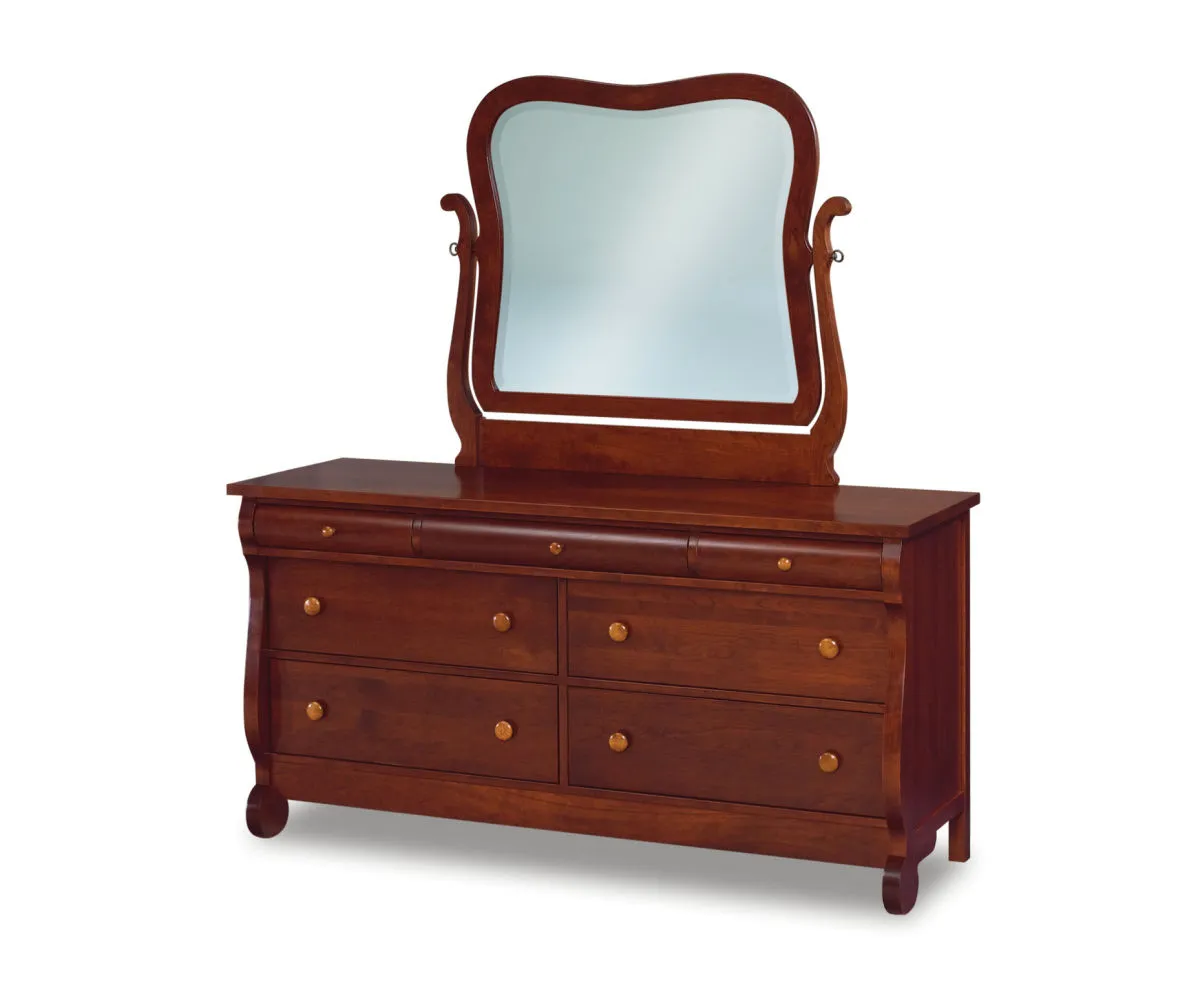 Old Classic Sleigh 7 Drawer Dresser - 65"W 1 Old Classic Sleigh 7 Drawer Dresser - 65"W