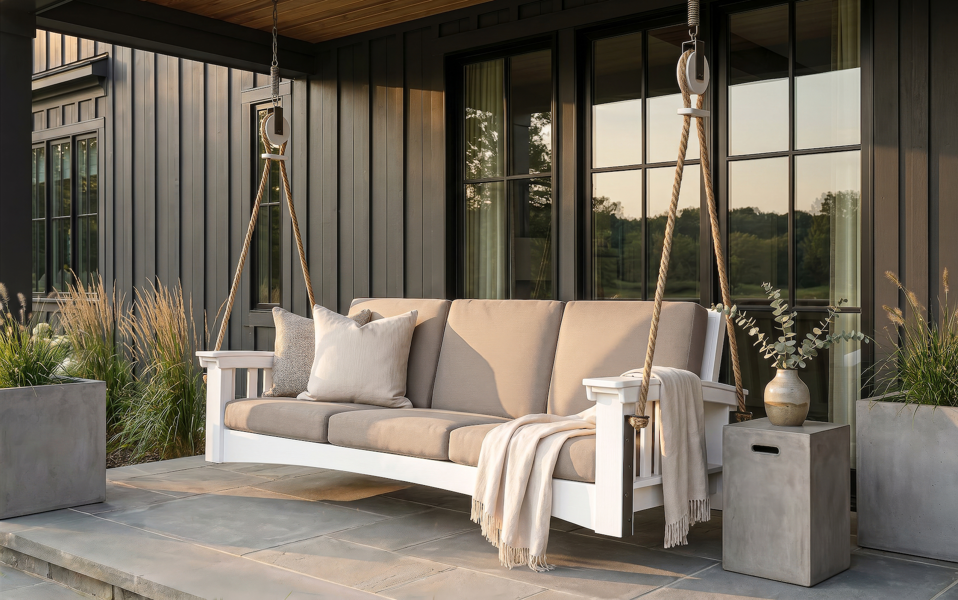 Hershy Way Sofa Rope Swing Outdoor Setting Poly White Fabric Cast Ash 4 FINAL