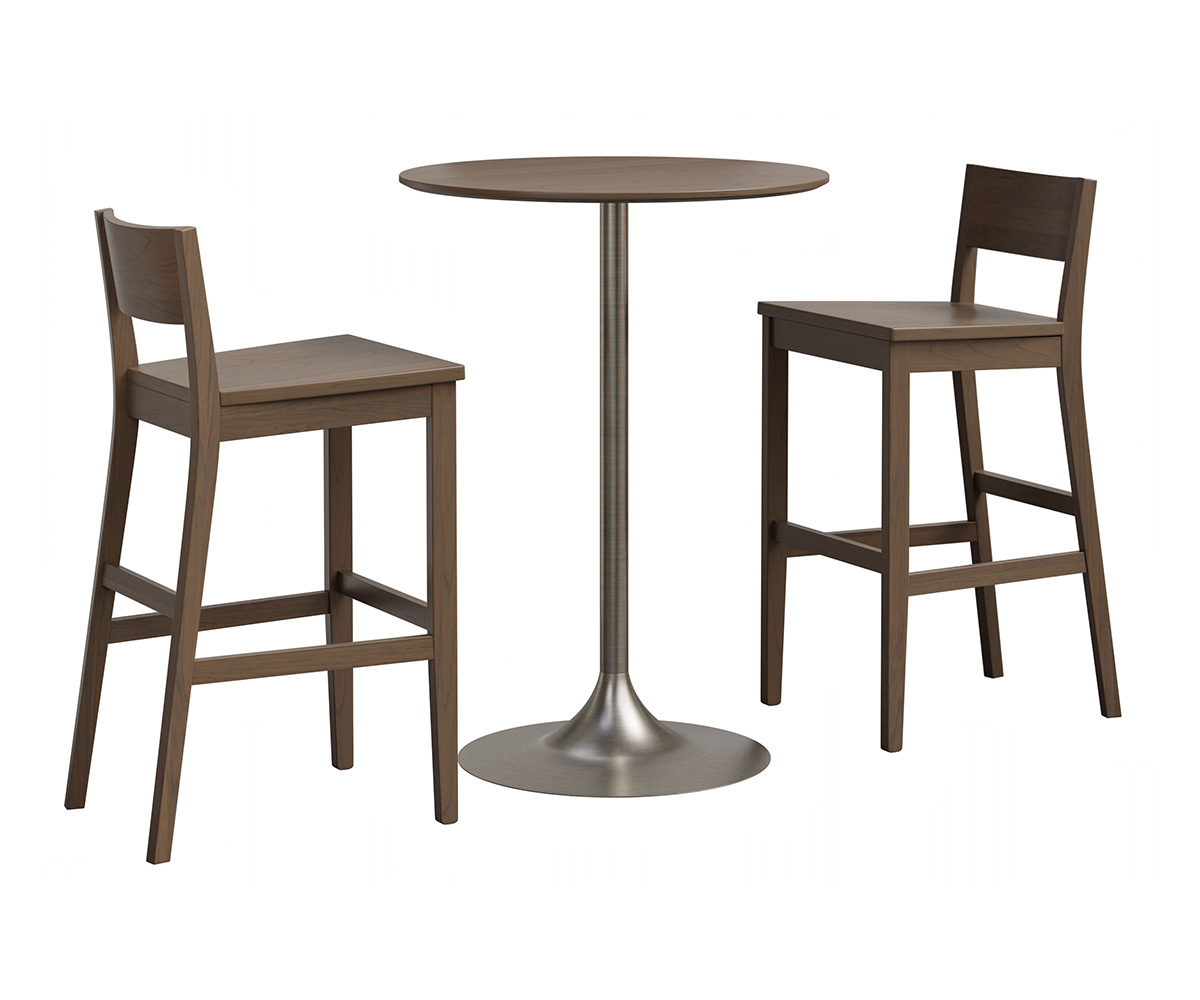 Anson 24" Stationary Bar Chair 2 Anson 24" Stationary Bar Chair - Image 2