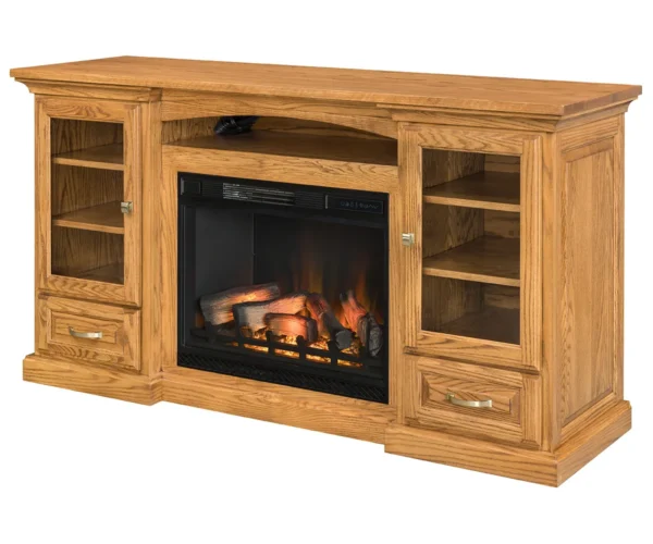 Grinnel Fireplace Entertainment Center - 72"W