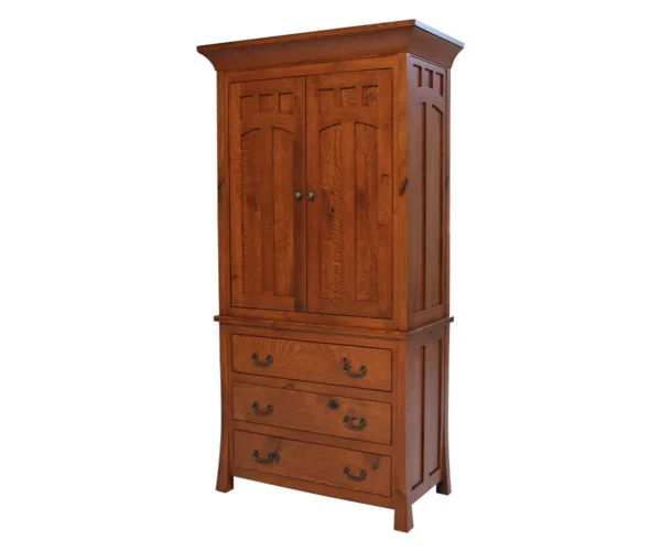 Bridgeport Mission 3 Drawer Armoire